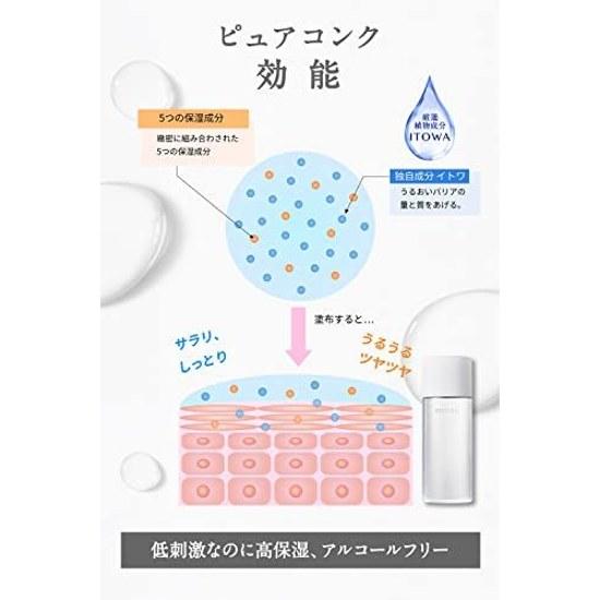 Seikisei Clear Wellness (Reizarm-Formel) Pure Conk Kit Lotion 200ml + Nachfüllpackung 170ml Set Farblos