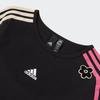 Adidas Alphabet Stripe Print Long Sleeve Sports T-Shirt Women Tops Black IX5644