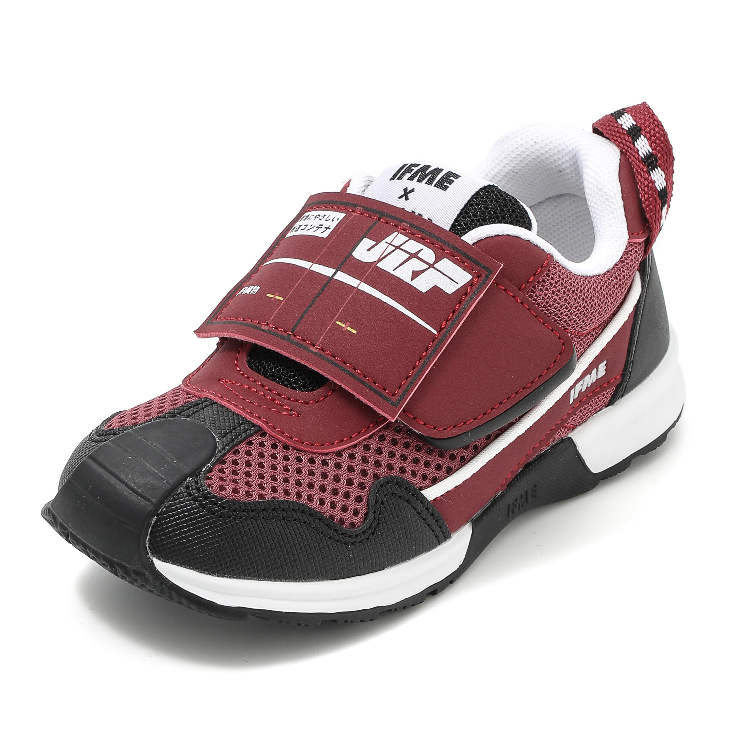 

IFME TRAIN School Shoes for 3E Boys, Red, 16.0 cm,
