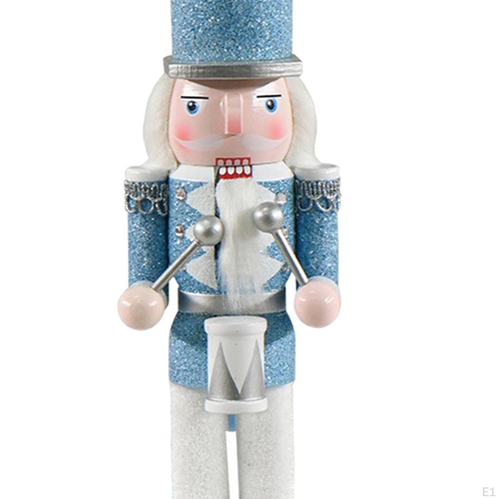 Christmas Nutcracker Figures Soldier Figure Decor, Cartoon Puppet, Wooden