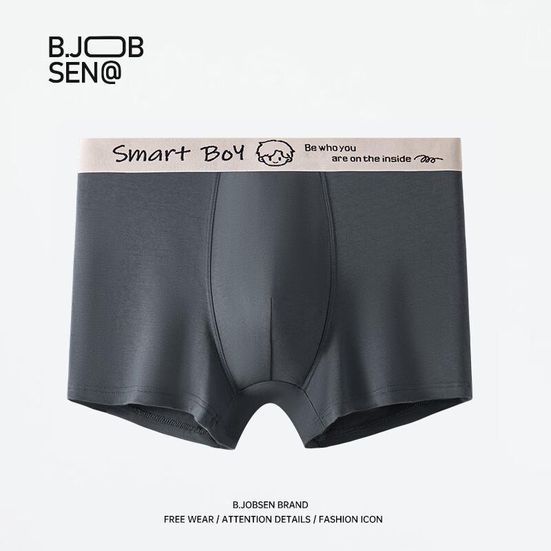 B.JOBSEN Herren Modal Baumwolle Atmungsaktive Boxershorts (2er-Pack)