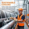 360 Degree ABS Cooling Tower Nozzle Leakproof with Rubber Gasket for Evaporative Condenser Water Distribution
