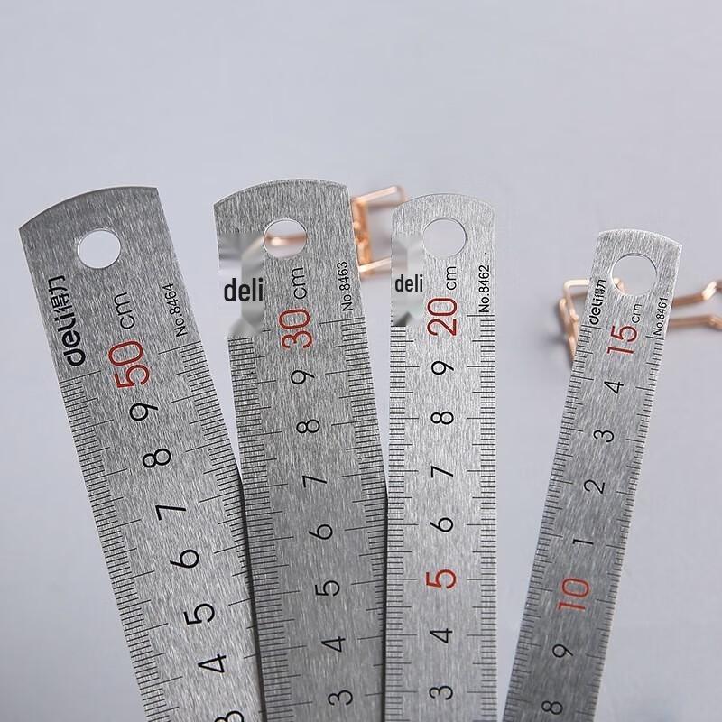 Deli 8461 15cm Plastic Straight Rulers, 10-Pack