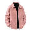 Men's Retro Solid Color Lapel Leather Jacket Casual Sports Loose Coat