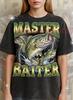 Master Baiter Goldfish Shirt, 90s Vintage Retro Bootleg Goldfish T-Shirt, Funny Fishing Pun Tee, Sarcastic Angler Humor Shirt