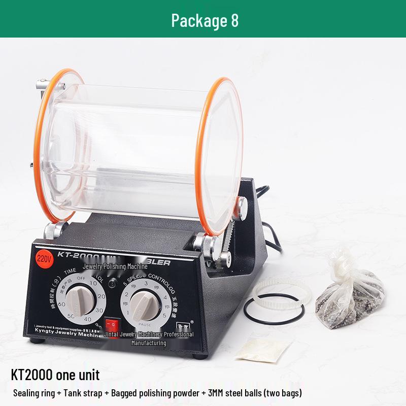 Gold & Silver Jewelry Polisher - Small Tumbler for Coins, Wenwan Walnuts & More