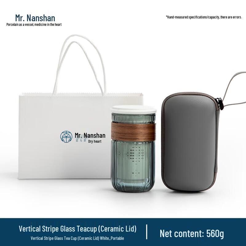 Nanshan Xiansheng Glass Tea Infuser Cup Gift Set