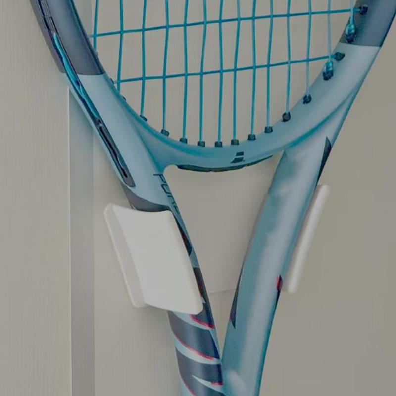 1/2 Layer Badminton Racket Holder Plastic Wall Hook Wall Mounted Racket Holder Tennis Racket Storage Rack Vertical Display Stand