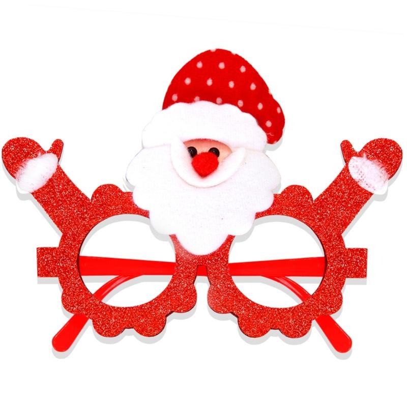 Children's Party Decorations Eyeglasses Frames Snowmen Deer Cartoon Eyeglasses for Family Gatherings