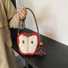 Niche Design Christmas Lamb Wool Apple Handbag Plush Cute Small Bag Versatile Messenger Shoulder Bag