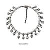 Fashionable Heart Pearls Necklace Handmade Adjustable Neckchain Stylish Clavicle Chain for Women Girls Elegant Choker