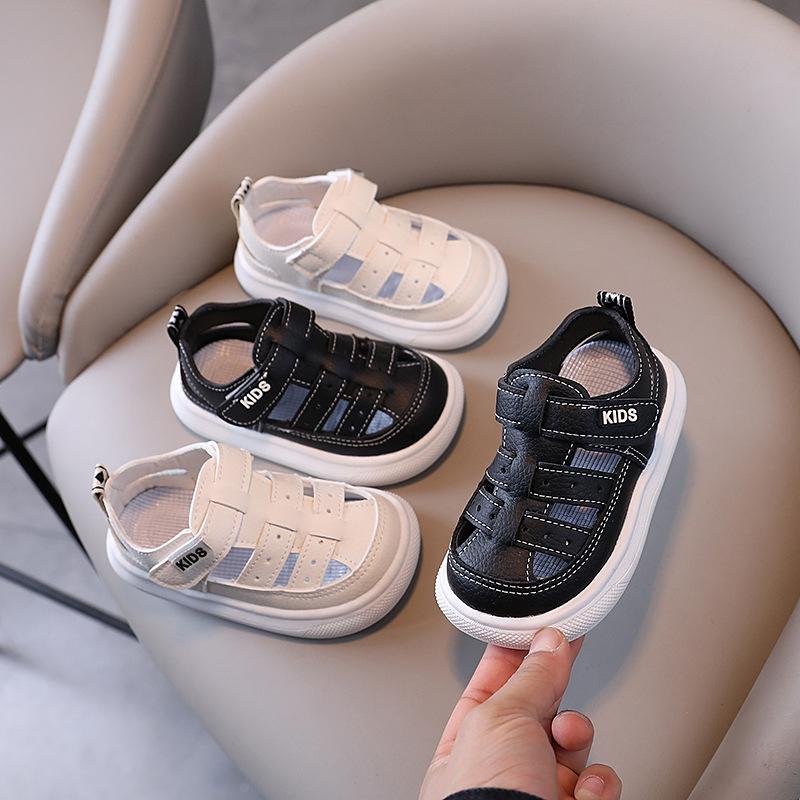 Baby Girls Boys Sandals Summer Infant Toddler Shoes Genuine Leather Soft-soled School Kids Shoes Children Beach Sandals