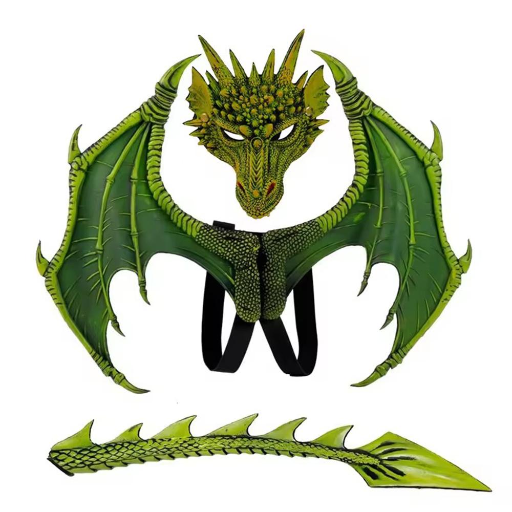 Animal Cospty Dragon Costume Purim Christmas Gift Carnival Party Cosplay Set Wing and Children's Party Tail Faucet Costume