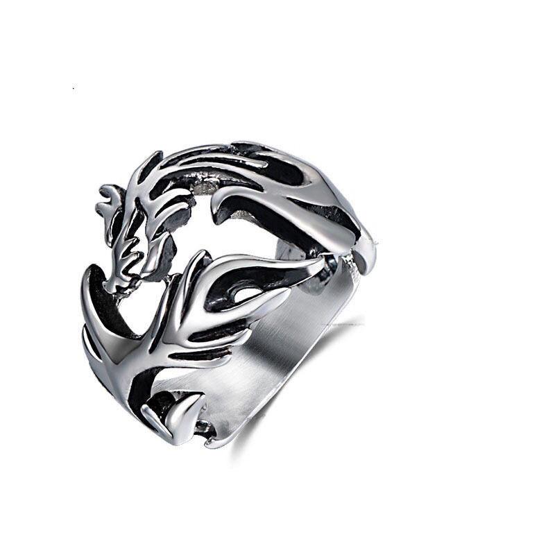 

1PC Men s Fashion Trendy Flying Dragon Ring Dragon Pattern Luminous Opening Adjustable Ring Halloween Glowing Jewelry Decoration