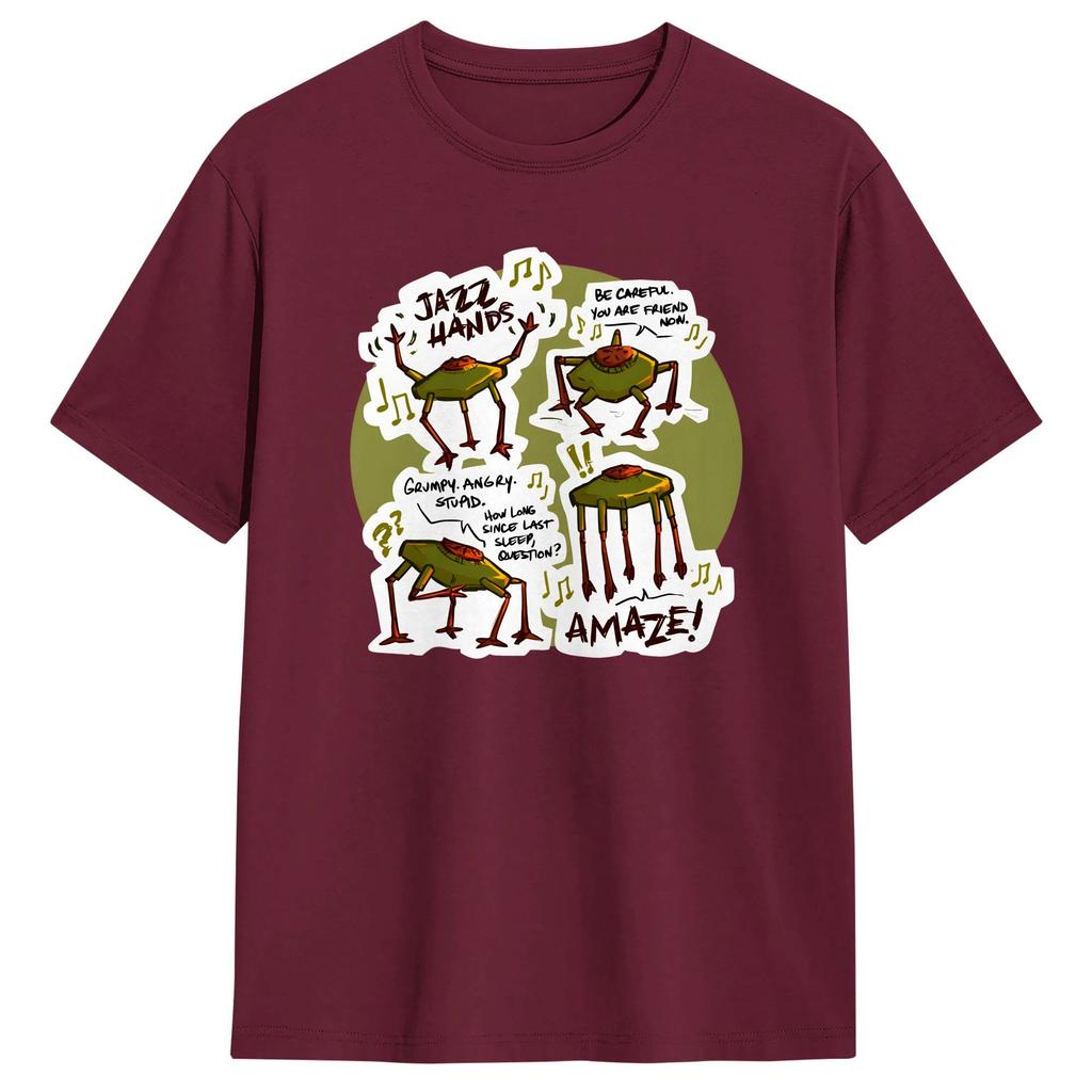 Casual T Shirt Beach Project Hail Mary Jazz Hands Fashion T Shirts Cotton Tshirt for Couple Y2K Design Short Sleeve Top Tees