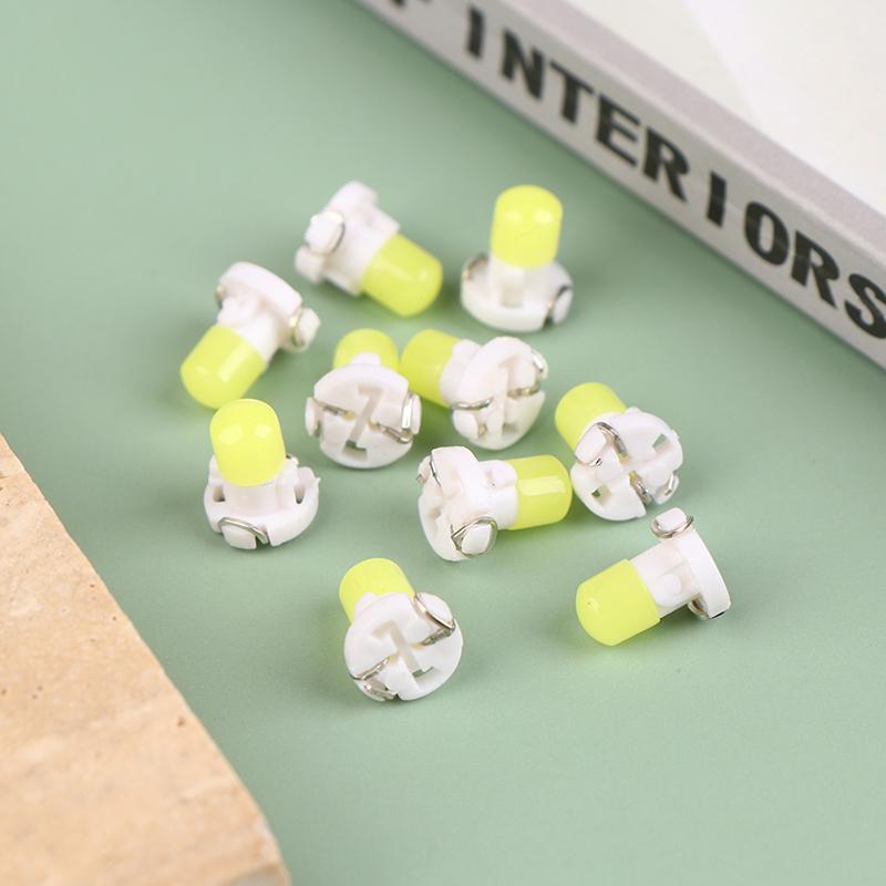 10Pcs T3 Dash Indicator Light Panel Bulb Cob 1Smd Wedge Led Instrument Lamp
