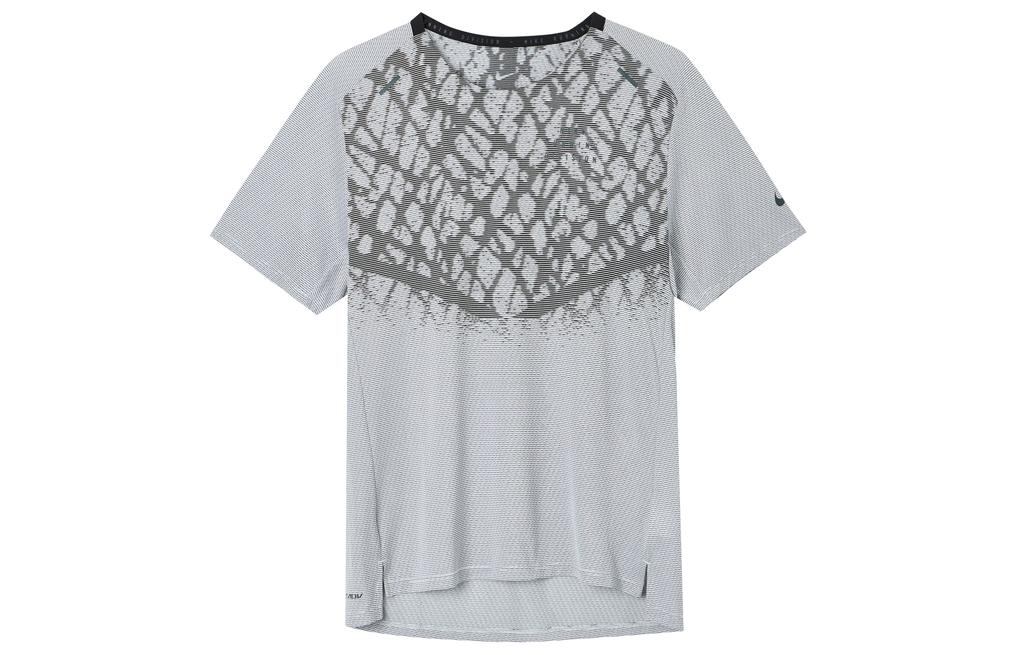 Nike T Shirts Men's Gray Crew Neck Moderate Straight Fit DQ4779-014