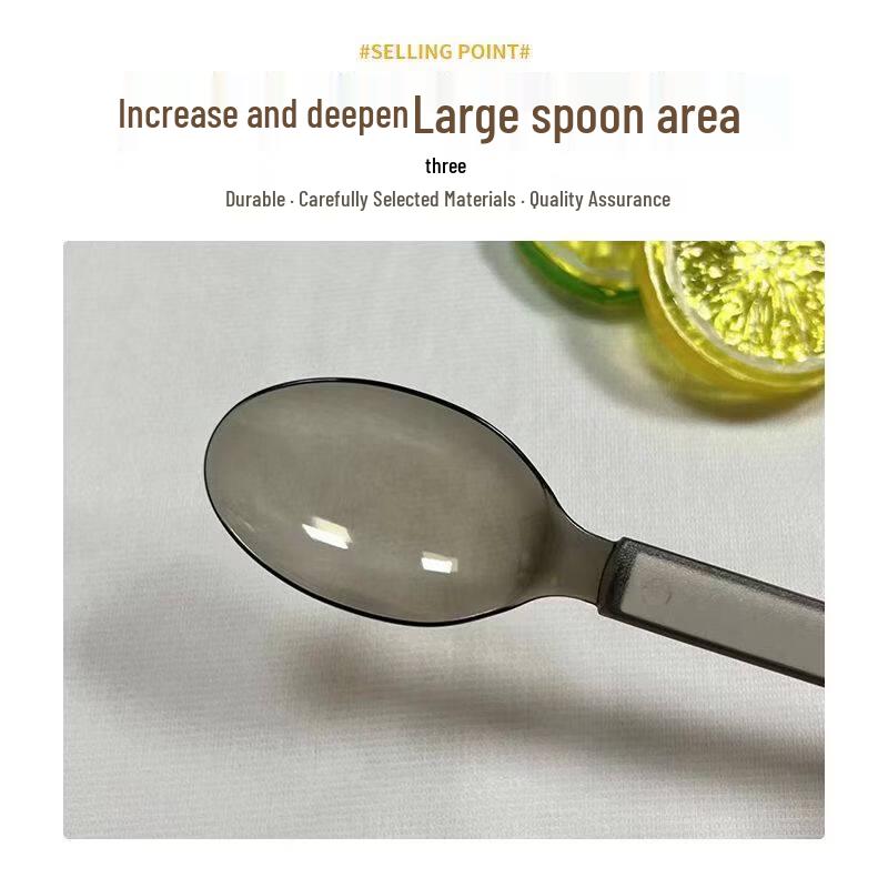 ZISIZ Heavy-Duty Disposable Plastic Spoon