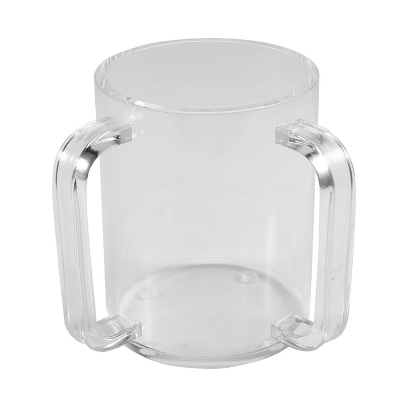 NEW_Hand Washing Cup with Dual Handles Acrylic Washing Cup for Netilat