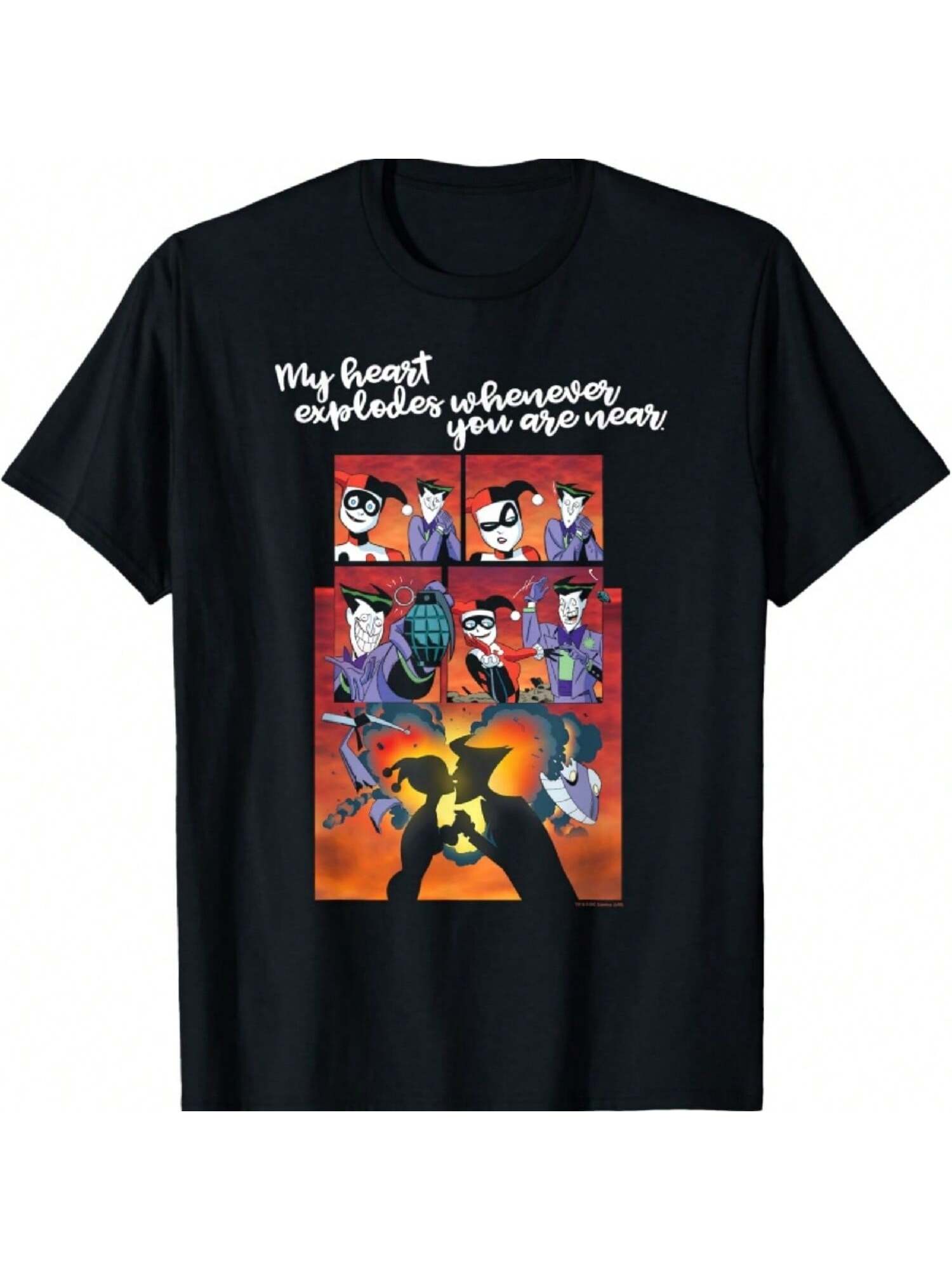 Joker Heart Explodes T-Shirt S разноцветный