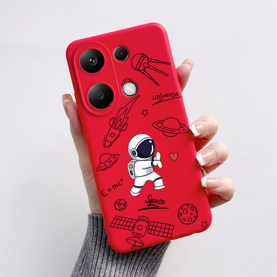 For Xiaomi Poco M6 Pro Case Soft Silicone Cute Cat Panda Shockproof Cover for Poco M6 Pro 4G TPU Coque Funda Shell M6Pro 6.67''