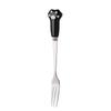Cute Cartoon Cat Paw Fruit Fork Food Grade Stainless Steel Edges Mirror Polished Portable Tableware Fork For Adults Kids School