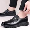 New Men's Leather Shoes Men's Business Casual Leather Soft-soled Foot Shoes