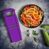 Julienne Slicer Roko PowerLine Purple Fruit Vegetable Mandolin Cutter with Premium Blade for Perfect Strips Börner &