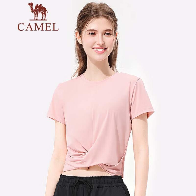 CAMEL Women s Breathable Round Neck Short Sleeve T-Shirt S
