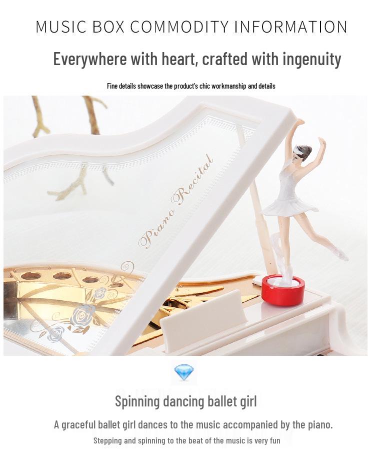 Romantic Rotating Dancing Girl Music Box Gift