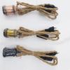 EU Plug 2M 3M Power Cord Pendant Light Twist Hemp Rope Cables E27 Lamp Holder with ON OFF Switch Wire Edison Bulb Socket