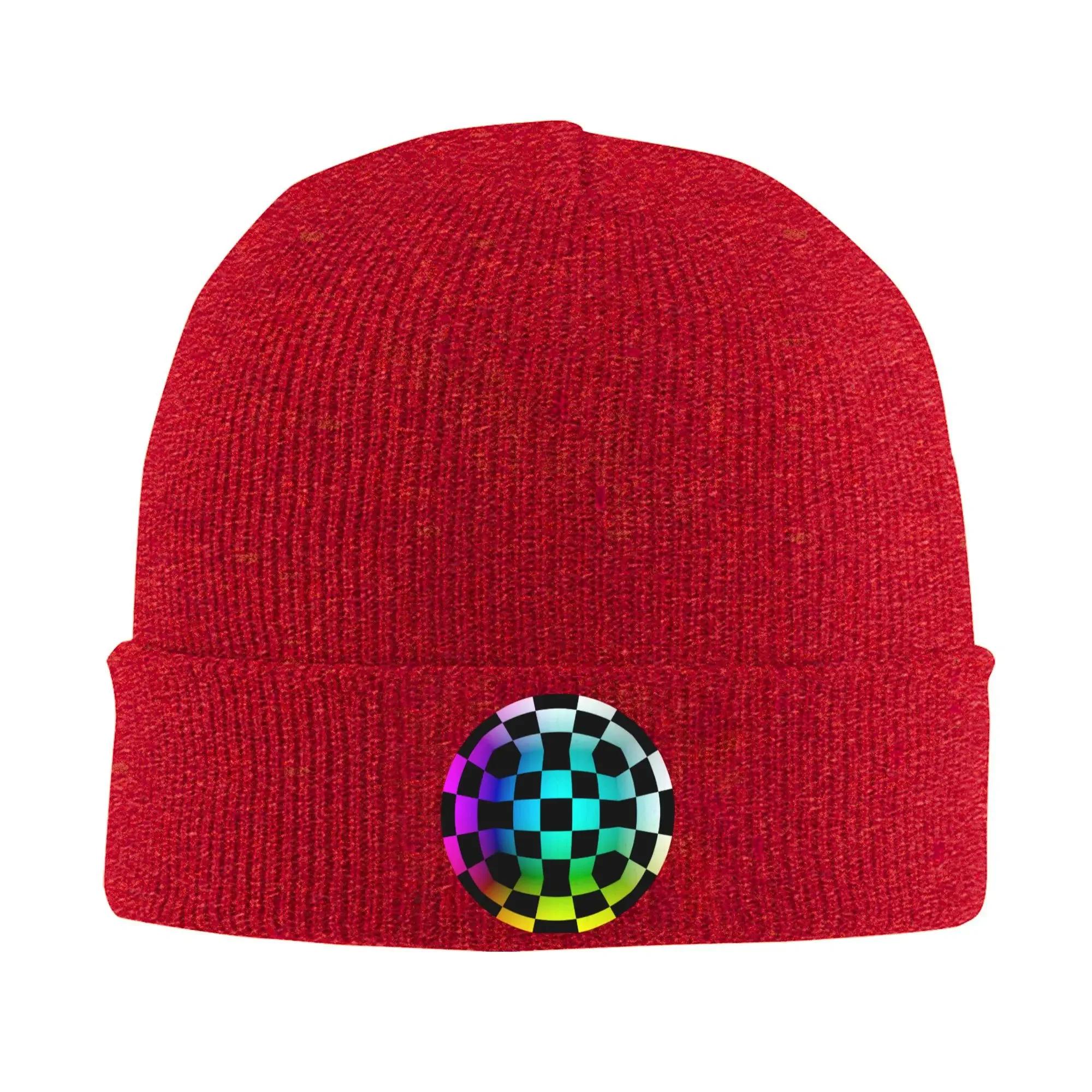 

Custom Checkerboard Ska Orchestra Pattern Skullies Beanies Caps Unisex Winter Warm Knitted Hat Adult Bonnet Hats Outdoor Ski Cap One Size