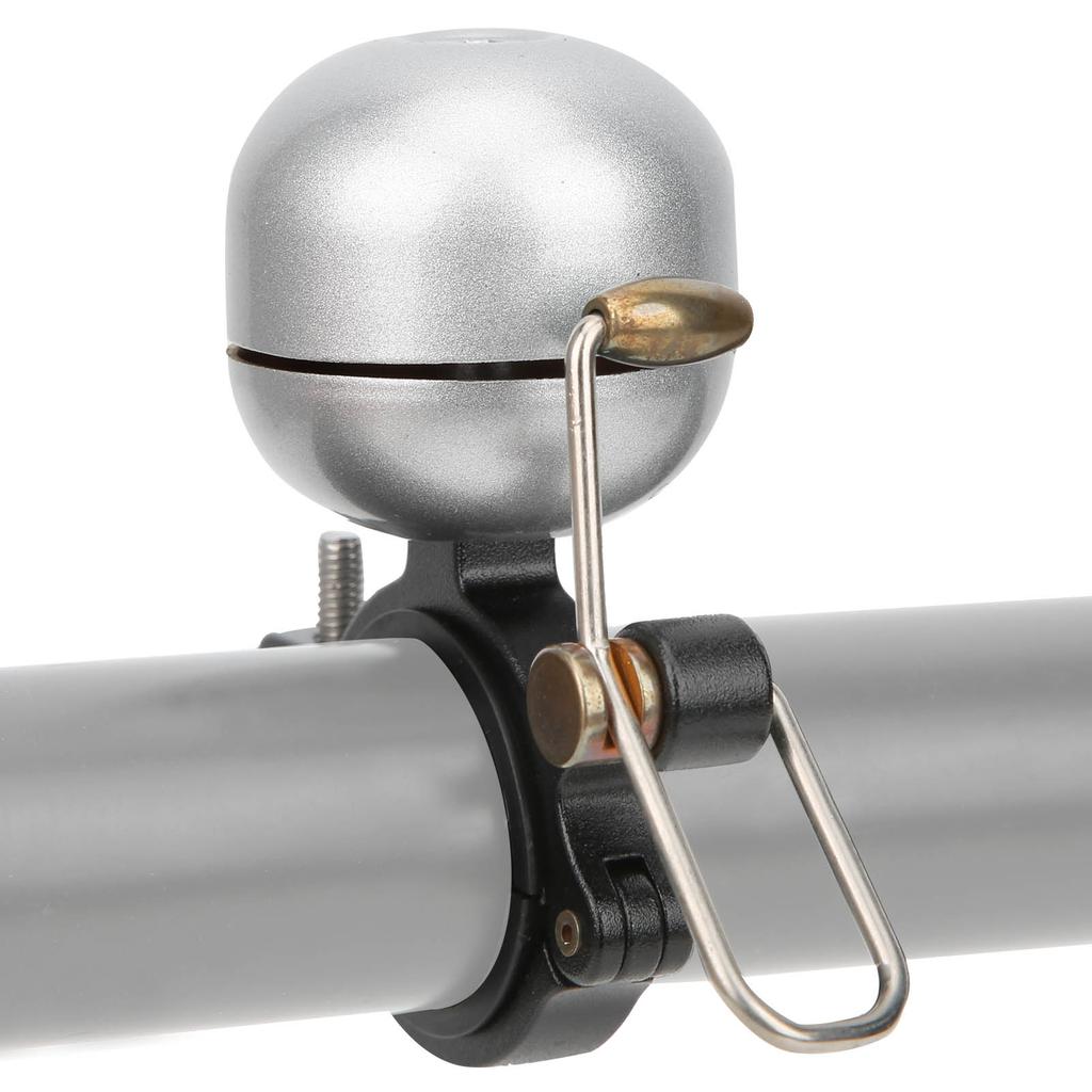 Sonerie retro pentru bicicletă, inel de aluminiu și cupru, accesoriu pentru bicicletă, argintiu