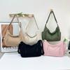 Women Corduroy Large Capacity Stylish Crossbody Bag Adjustable Strap Tote Handbag Trendy Satchel Bag Outdoor Travel Bag