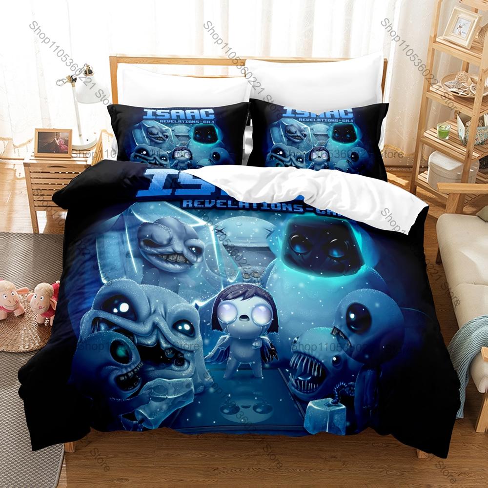 Personality The Binding of Isaac Theme Bedding Set New Duvet Cover Set Home Bedroom Decoration for Gamer Boys Adults