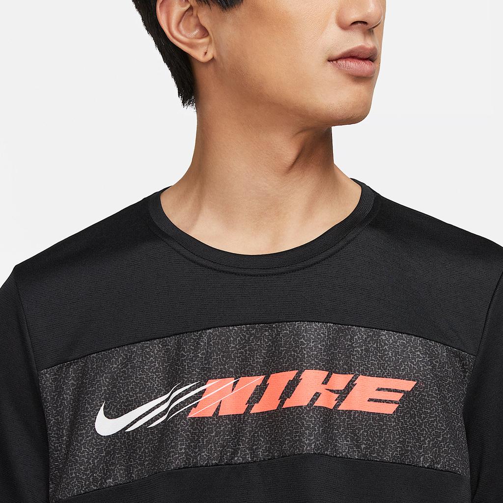 Nike Sports Lifestyle Series Logo Letter Splicing Breathable Short Sleeve T-Shirt Men Tops CZ1497-010