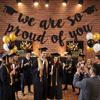 Reusable Graduation Party Banner Glitter Decor Graduation Hanging Banner  Photo Background