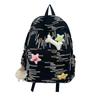 Korean-style Fresh Backpack, InS-style Fashionable Embroidered Thread Computer Backpack