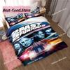 Fast & Furious Bedding Set Fashion Movie Printed Comforter Quilt Bed Cover Duvet Cover Pillow Case 3 Pieces Sets Kids Adult Size
