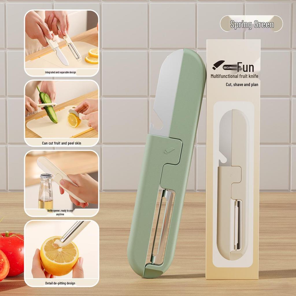 Compact 2-in-1 Fruit Knife & Peeler 