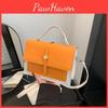Trendy Pu Fashion Handbag For Women In Stylish Color Block Design Perfect For Daily Use