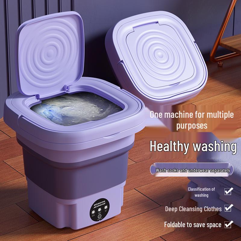 

Compact Portable Washing Machine for Dorms & Baby Clothes Green - US Plug [110V]
