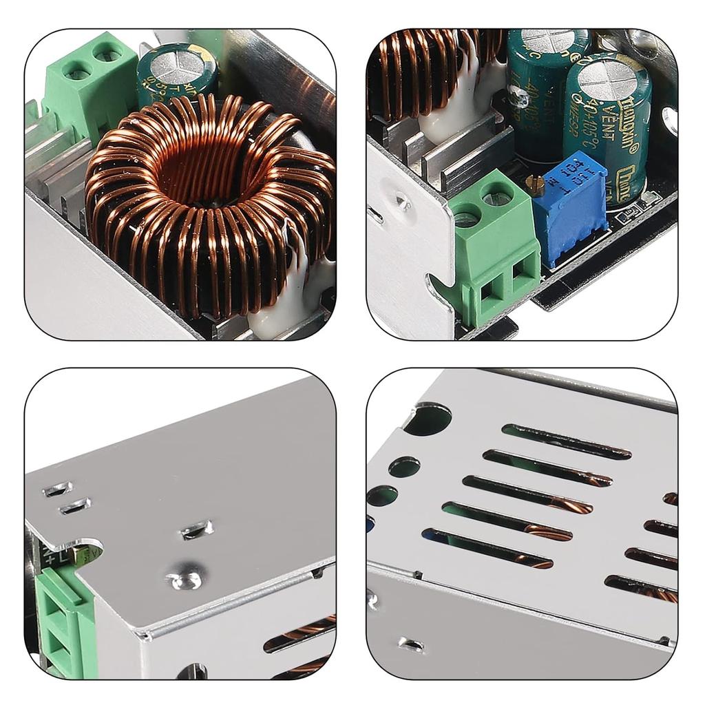 2Pcs 100W Buck Converter 6A DC-DC 10-90V 12V 24V 36V 48V 60V 72V 86 to 1.5V-60V 5V 15V 19V Step Down Power Voltage Regulator Module