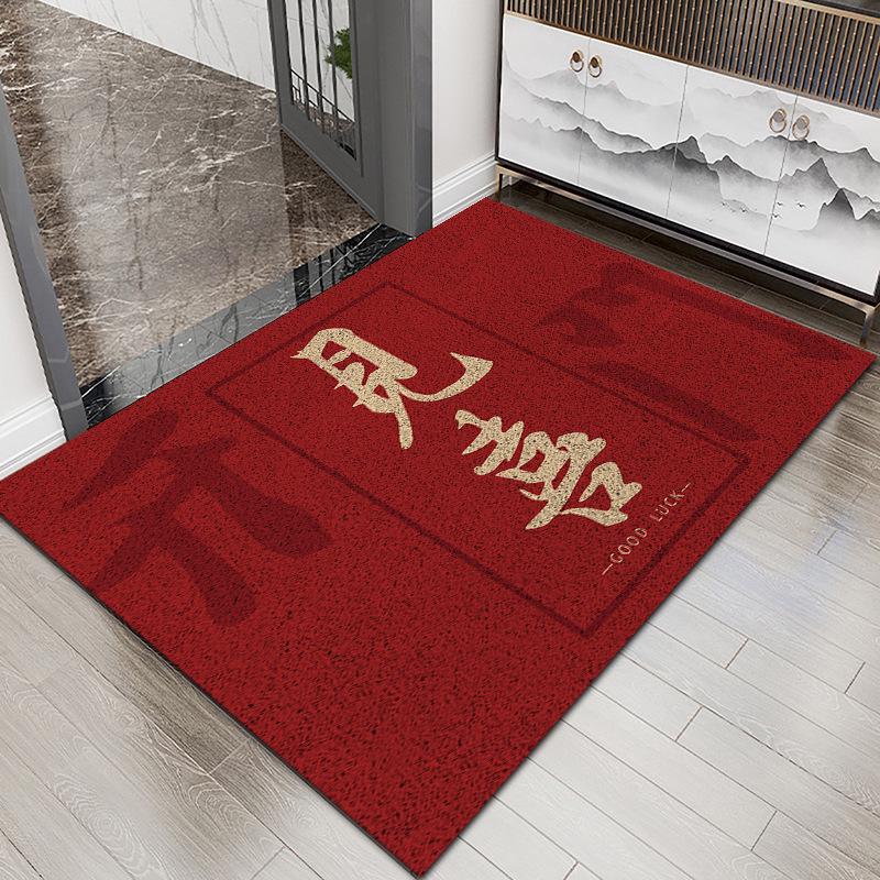 

Красный праздничный коврик-соты: Прочный, Легко моющийся, Нескользящий Коврик для Входной Двери и Прихожей 40*60cm