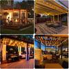 100ft Outdoor String Lights Waterproof Patio Lights,Shatterproof Led Outside Globes UL Listed Exterior, Indoor Lighting Backyard Bistro Party