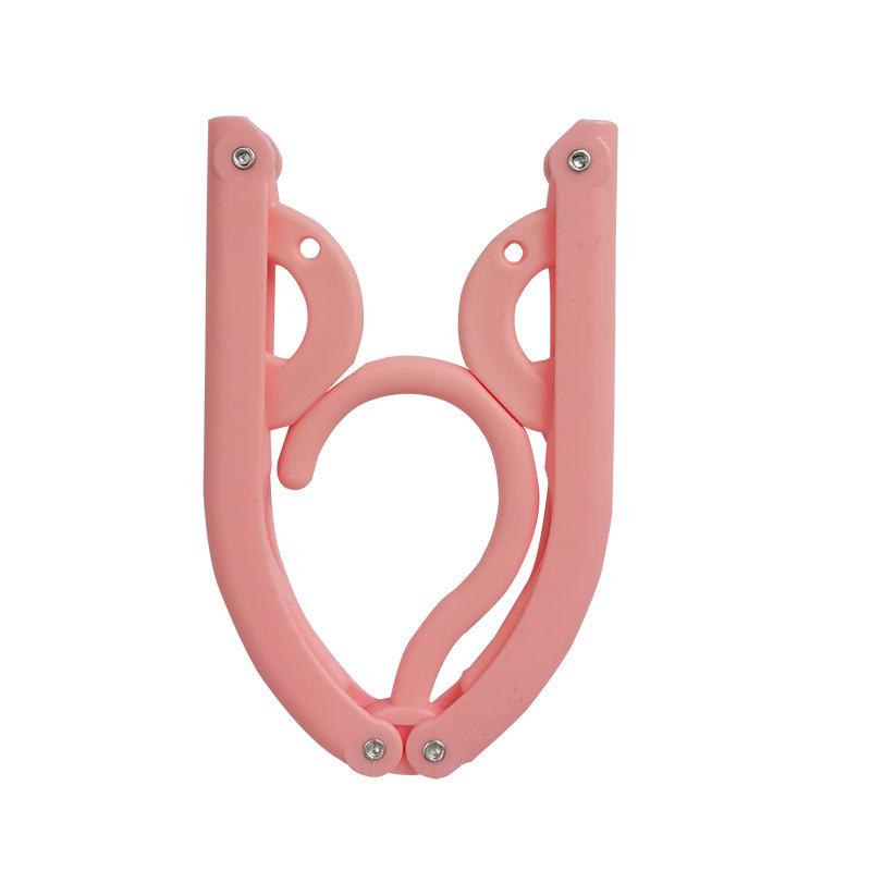Portable Five-Hole Folding Clothes Rack for Travel, Hotel, Dormitory: All-Season Drying Solution