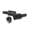 10Pcs 2Pin DIN Speaker Male Plug HiFi Connector Screw Terminals Connector Power Audio Lamp Signal Plug Adapters Black