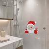 Holiday Window Clings Christmas Static Clings, Peeking Santa Reindeer Stickers, Reusable Winter Art No?Glue Cartoon Decals for Indoor?Outdoor