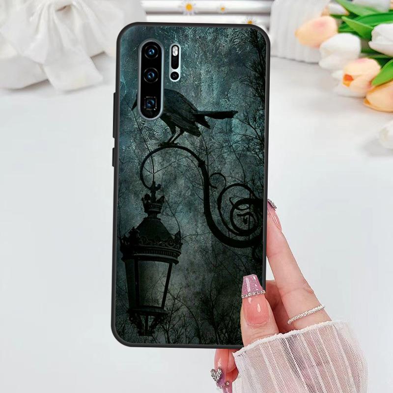 Goth Raven Case For Huawei Nova 3i 7i 8i 11i 10 9 SE 5T Y60 Y61 Y70 Y90 P Smart P60 Pro P30 P40 Lite