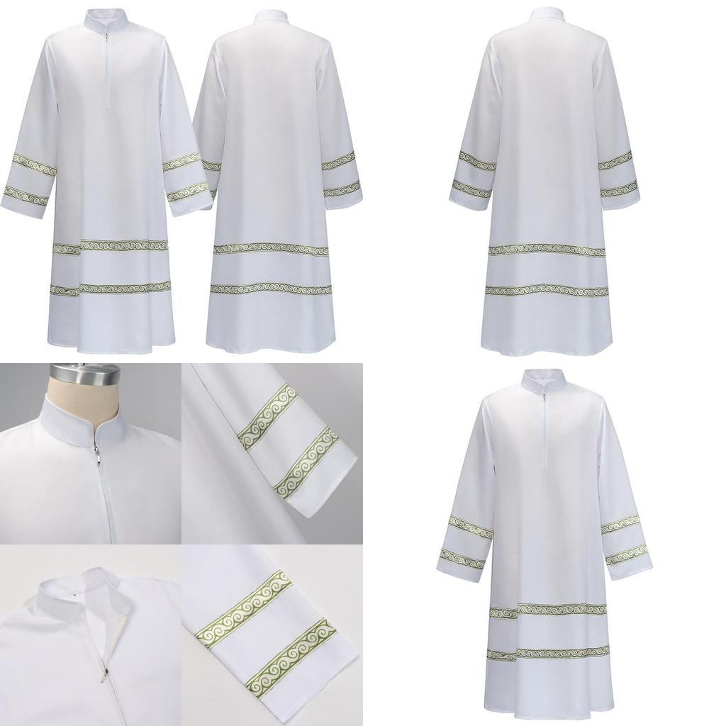Halloweenmiddle Eastern Male Costume Long Sleeve Jumpsuit Polyester Fabric For Stage Performance